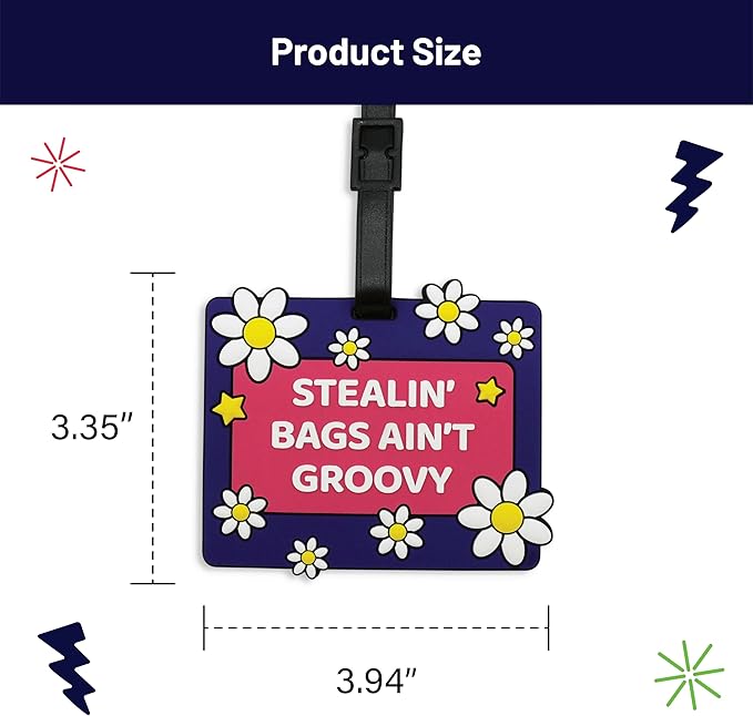 Funny Luggage Tag – Hilarious Travel ID Tag with Sarcastic Saying – Durable & Easy to Spot Suitcase Tag for Men, Women, Frequent Flyers, or Gag Gift for Travelers - Stealin Bags
