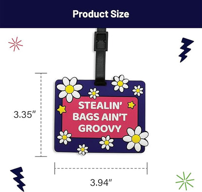 Funny Luggage Tag – Hilarious Travel ID Tag with Sarcastic Saying – Durable & Easy to Spot Suitcase Tag for Men, Women, Frequent Flyers, or Gag Gift for Travelers - Stealin Bags