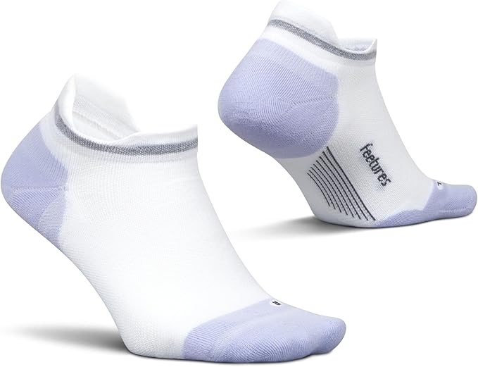 Feetures Elite Max Cushion No Show Tab Ankle Socks - Sport Sock with Targeted Compression