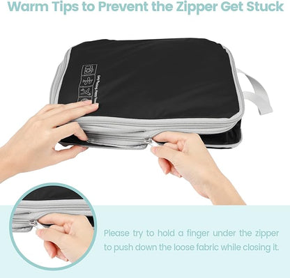 Cambond Compression Packing Cubes for Travel Women - Expandable Travel Bags Luggage Organizers Travel Essentials Compression Cubes for Travel Carry on Suitcases Organizer
