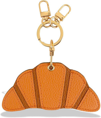 Sonix Keychain Case Compatible with Apple AirTag | Protective AirTag Cover Keychain Charm | Pretzel Croissant