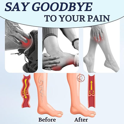 LIN PERFORMANCE Compression Socks for Women and Men 3 Pairs 8-15 mmHg Cotton Knee High Support Socks for Travel Sport