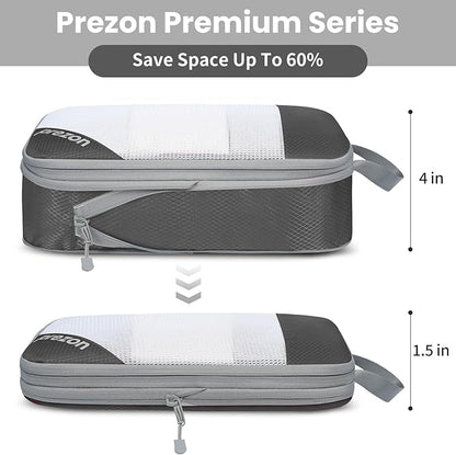8 Set/6 Set/4 Set Compression Packing Cubes for Travel, Lightweight Vacation Travel Essentials, Travel Accessories for Suitcase Organizer Bags Set, Durable Luggage Organizer