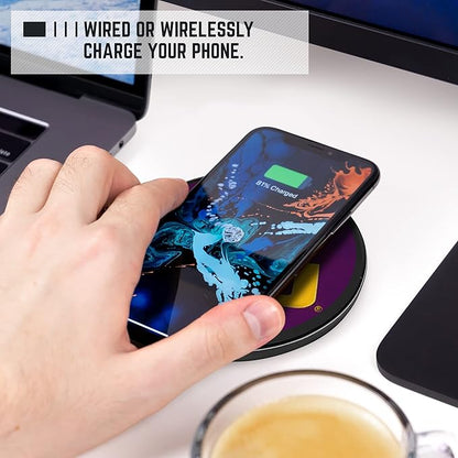 LSU Qi Wireless Charger With Illuminated Tigers Logo & Built-In Power – Fametek