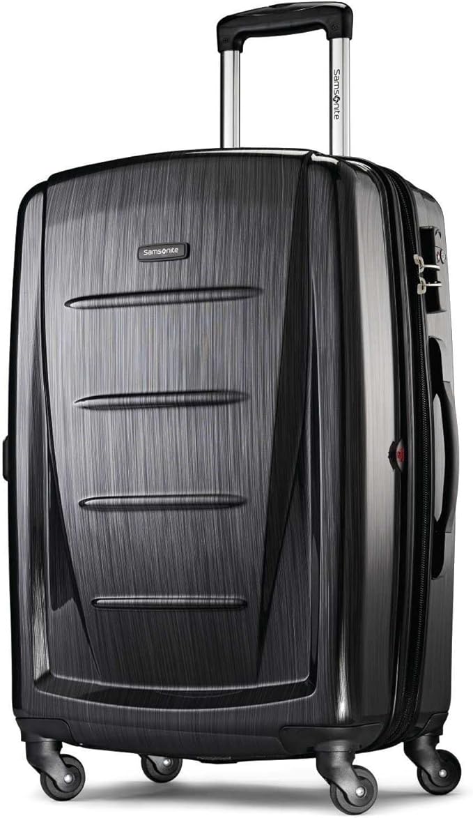 Samsonite Winfield 2 - 20-Inch Hardside Luggage with 360° Spinner Wheels, TSA Lock, Airline Approved - Brushed Anthracite