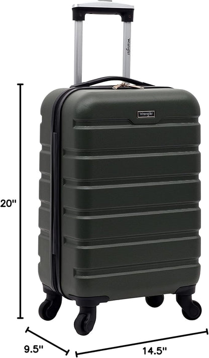 Wrangler 20" Spinner Carry-On Luggage, Deep Depth