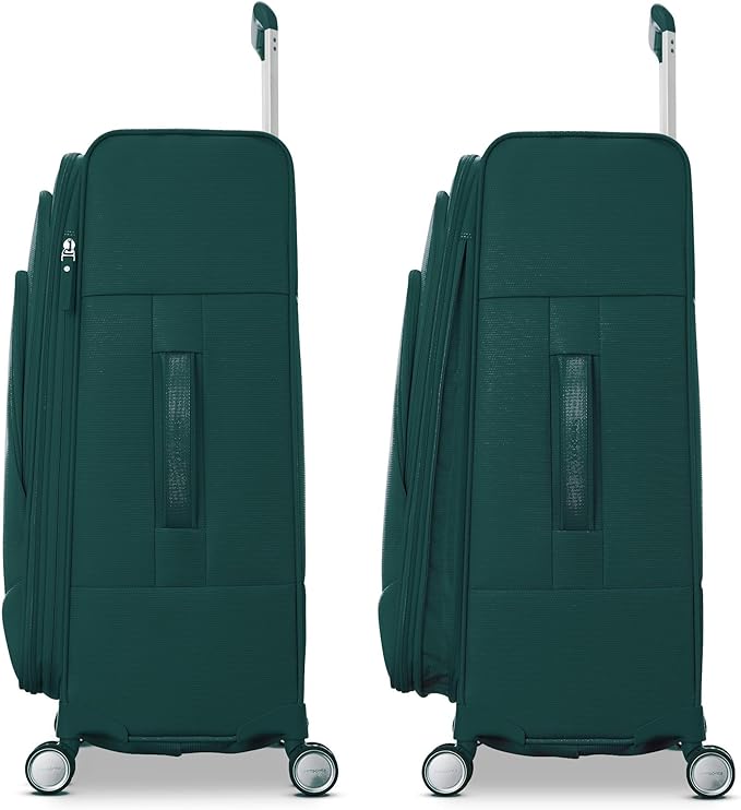 Samsonite UpLIFT Lightweight Softside Carry-On Luggage with Spinner Wheels - Expandable - Airline-Approved, Polyester Soft Suitcase for Ultra Light Travel - Emerald Green
