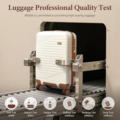Luggage Sets 3 Piece, Expandable Hard Shell Carry on Suitcase with Spinner Wheels and TSA Lock, Travel Lightweight Luggage Set with YKK Zippers (Beige, Carry-on 20 Inch)