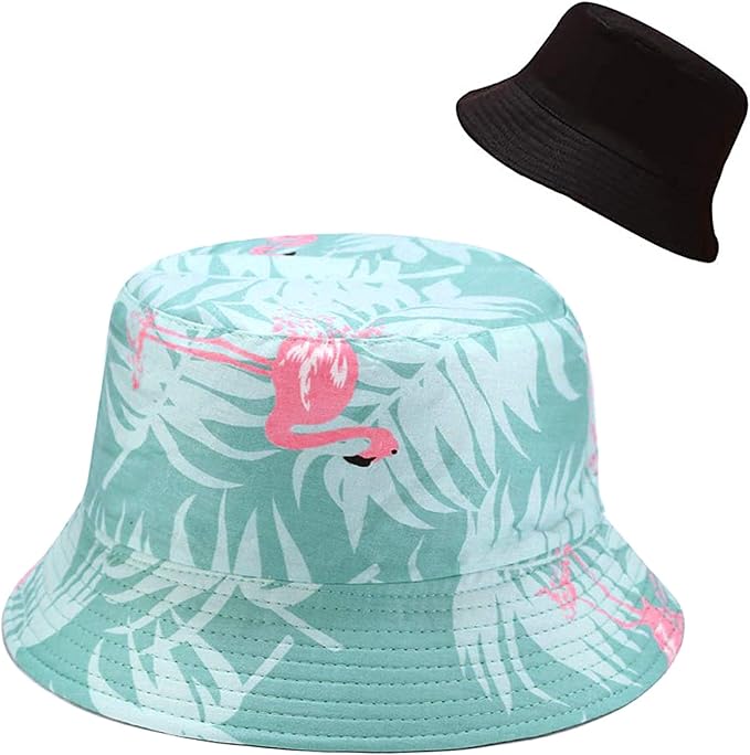 XYIYI Cute Bucket Hat Beach Fisherman Hats for Women, Reversible Double-Side-Wear