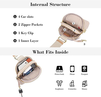 INICAT Small Anti Theft Crossbody Bags for Women, Vegan Leather Sling Cross Body Purse Travel Essentials Teen Girl Gifts