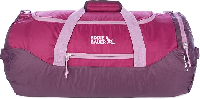 Eddie Bauer Stowaway Packable Duffel Bag | Travel | Foldable | Lightweight | Durable | Ripstop Polyester