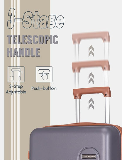 Luggage Sets 5 Piece, Suitcases with Wheels, Hardshell Suitcase Set, ABS Carry on Luggage Set with TSA Lock, Travel Luggage