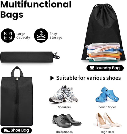 8 Set/6 Set/4 Set Compression Packing Cubes for Travel, Lightweight Vacation Travel Essentials, Travel Accessories for Suitcase Organizer Bags Set, Durable Luggage Organizer