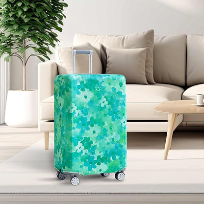 Travelkin Luggage Covers For Suitcase Tsa Approved,Suitcase Cover Protector Fit 18-32 Inch Luggage (Blue Floral, XL)