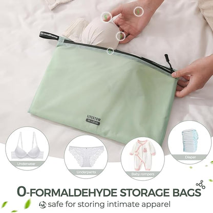 Packing Cubes for Travel Ultralight Luggage Organizer Bag Durable Travel Bags Waterproof Zipper Suitcase Bags Set for Travel Accessories and Essentials (4 Pack)(Green)