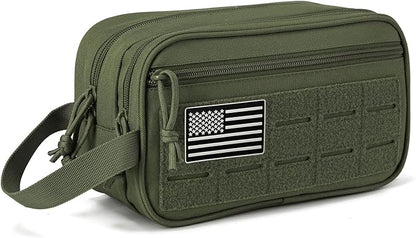 QT&QY Tactical Toiletry Bag For Men Hygiene Bag EDC Military Tool Molle Pouches Small Dopp Kit Mens Shaving Kit Travel shower Bags