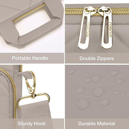MOSISO Vertical Laptop Shoulder Bag,Computer Bag,Rhombus Quilted Messenger Bag with Front Pocket&Handle&Belt