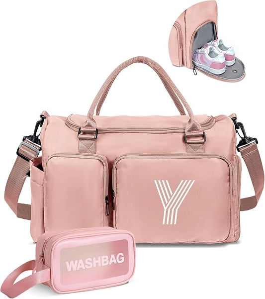 Birthday gift, Girls Initial Gym Bag, Travel Duffel for Kids, Graduation Gift, Overnight Sleepover Dance Bag, personalized Graduation gifts, wedding Gifts, bridal shower Gifts