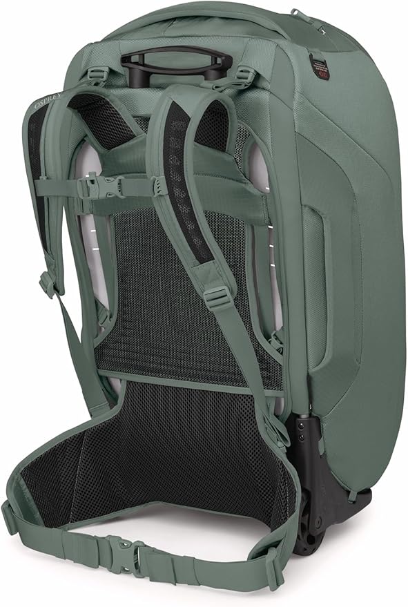 Osprey Sojourn 25"/60L Wheeled Travel Backpack with Harness, Koseret Green