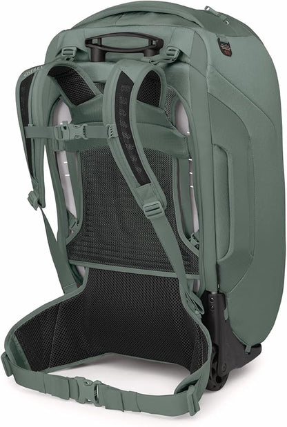 Osprey Sojourn 25"/60L Wheeled Travel Backpack with Harness, Koseret Green