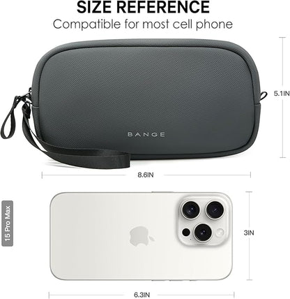 BANGE Tech Organizer Travel Case,Tech Accessories Pouch Carry Storage Bag for Charger, Cord, Hard Drive, Phone, Power Bank, Travel Essentials