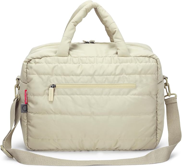Buzz&Bloom Baby Diaper Bag Tote, Large Capacity Travel, Hospital Bag Functional with Changing Pad and Stroller Attachments.