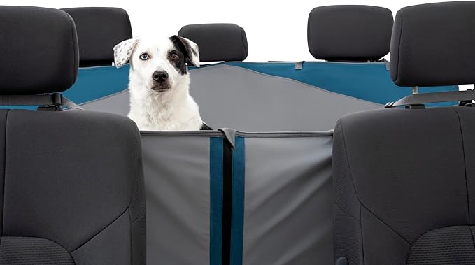 Kurgo Rover Dog Hammock Car Seat Cover for Pets, Pet Seat Cover, Car Hammocks for Dogs, Water-Resistant, 55" Wide for Cars and SUVs, Gray