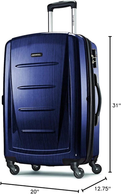 Samsonite Winfield 2 Hardside Expandable Luggage with Spinner Wheels, Navy, 3-Piece Set (20/24/28)