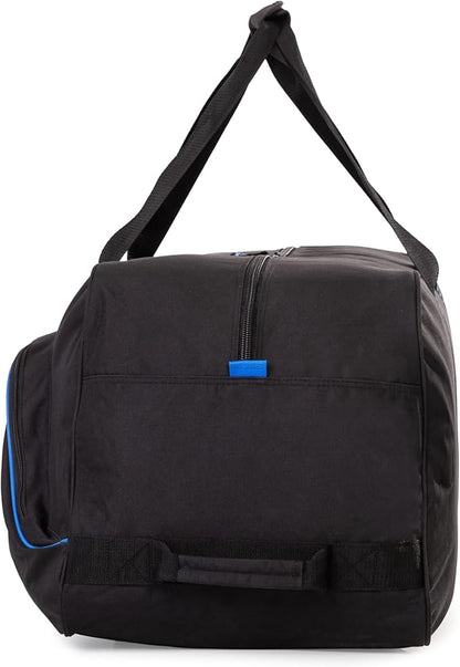 NHL National Hockey League 34-Inch Black Rolling Duffel Bag – Hockey Gear Bag with Wheels, Large Capacity Duffel Bag for Travel, Multi-Pocket Large Sports & Gym Equipment Bag