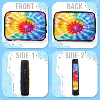 Cable Organizer Tie Dye Rainbow Electronics Travel Organizer Case Tech Accessories Pouch Waterproof Cord Storage Bag for Power Bank Charger Phone Earphone