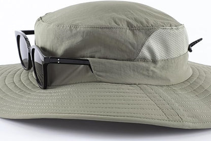 Home Prefer UPF 50+ Sun Hats for Men Women Wide Brim Fishing Hat with Neck Flap Summer Safari UV Protection Bucket Hat