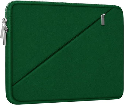 Laptop Case 15.6 inch, Traveling Carrying Computer Bag with Zippered Pocket, Shockproof Protective Laptop Sleeve Compatible for Apple Notebook, HP, Dell, Acer, Asus, Lenovo, Deep Green