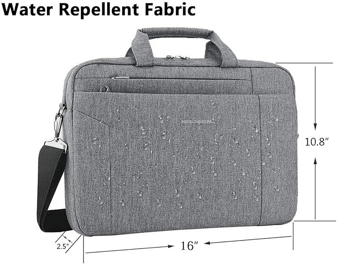 KROSER Laptop Bag 15.6 Inch Briefcase Shoulder Bag Water Repellent Laptop Bag Bussiness Carrying Handbag