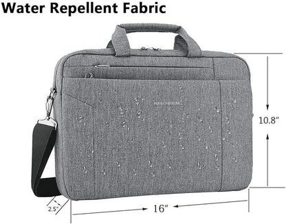 KROSER Laptop Bag 15.6 Inch Briefcase Shoulder Bag Water Repellent Laptop Bag Bussiness Carrying Handbag