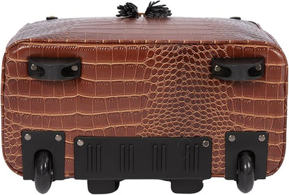 JKM & Company Rolling Laptop Bag for Women | Designer Wheeled Briefcase | Fits 13-17" Laptops | Office Travel Computer Case