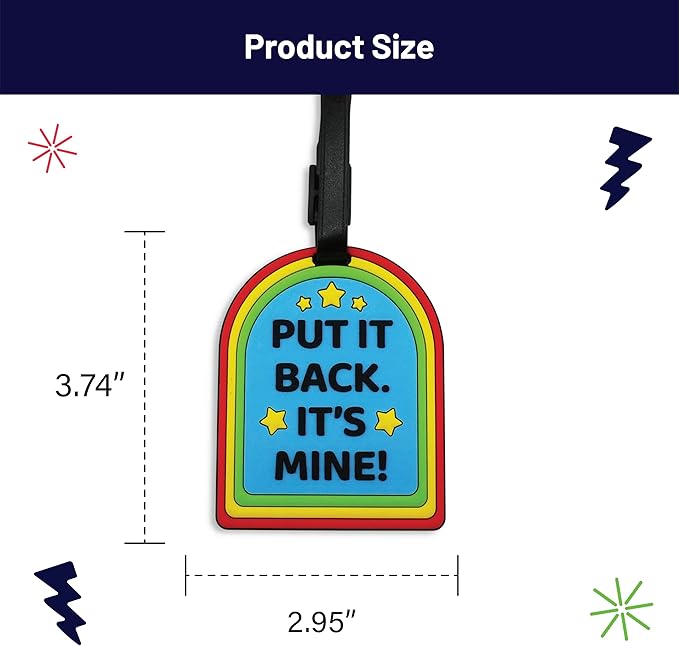 Funny Luggage Tag – Hilarious Travel ID Tag with Sarcastic Saying – Durable & Easy to Spot Suitcase Tag for Men, Women, Frequent Flyers, or Gag Gift for Travelers - Put It Back