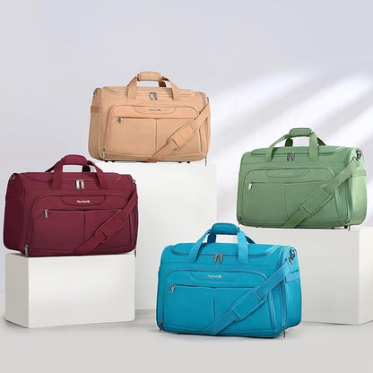 Hanke Carry On luggage Bags for Travel, Large Foldable Duffle Bag for Travel, Softside Lightweight Travel Bag Carry On Bags for Airplanes Women, Travel Tote Bags for Women Men.（Burgundy）