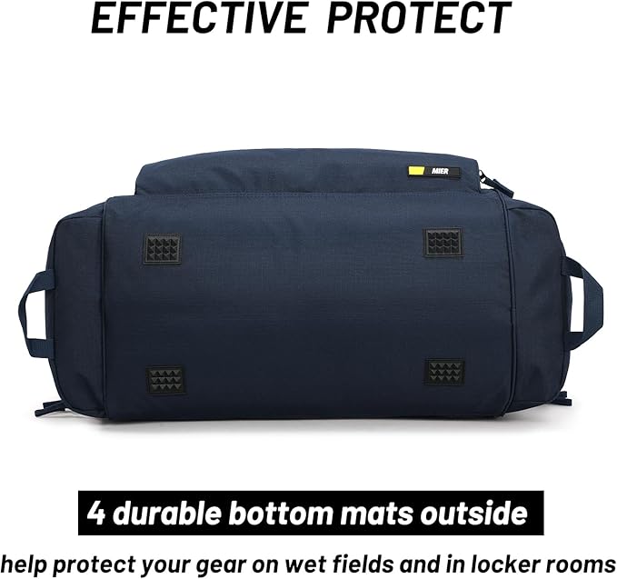 MIER Large Gym Bag for Men Sports Duffle Bag with Shoe Compartment 60L Lightweight Duffel Bags for Workout Fitness Travel