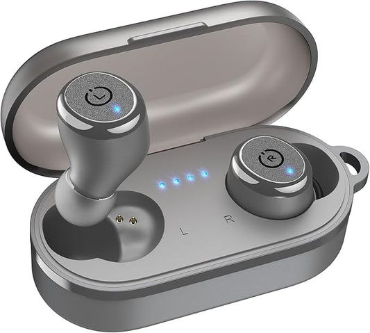 TOZO T10 Wireless Earbuds Bluetooth 5.3 Headphones, App Customize EQ, Ergonomic Design, 55H Playtime, Wireless Charging Case, IPX8 Waterproof Sound in-Ear Headset, New Version