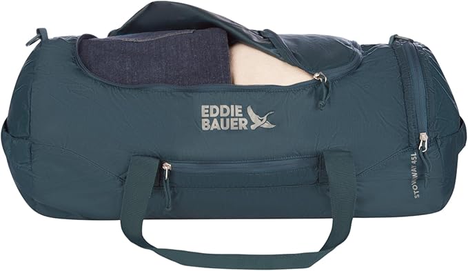 Eddie Bauer Stowaway Packable Duffel Bag | Travel | Foldable | Lightweight | Durable | Ripstop Polyester