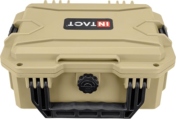 Eylar 11.8" Intact Series Compact Hard Camera Case, Lightweight and Durable Stacker Design with Foam (Tan)