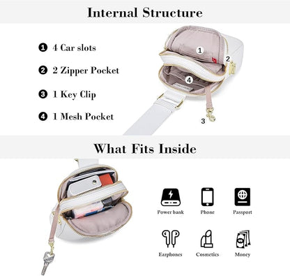INICAT Small Anti Theft Crossbody Bags for Women, Vegan Leather Sling Cross Body Purse Travel Essentials Teen Girl Gifts