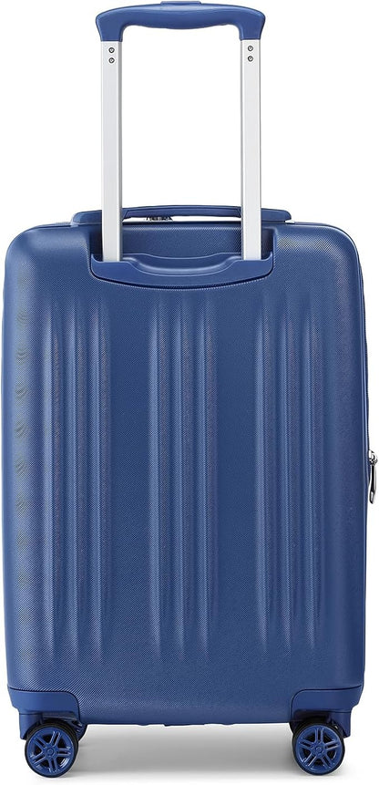 Kono Small 20 Inch Expandable Carry On Luggage with Quiet Spinner Wheels & TSA Lock, Scratch and Drop Resistant PC+ABS Hardside 22x14x9 Airline Approved Suitcase, Navy Blue