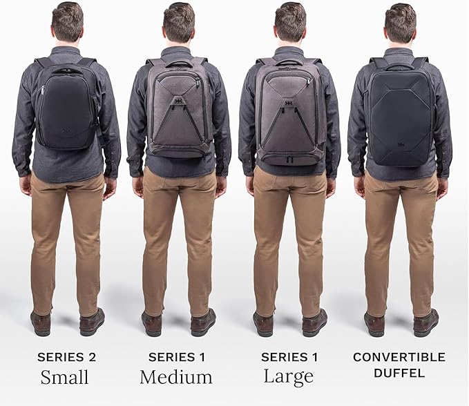 Knack Series 1 Laptop Backpack Fits up to 15 Inch - Knack Bags Carry-On Backpack, TSA Approved, Expandable Travel Backpacks (Savile Gray, Medium)