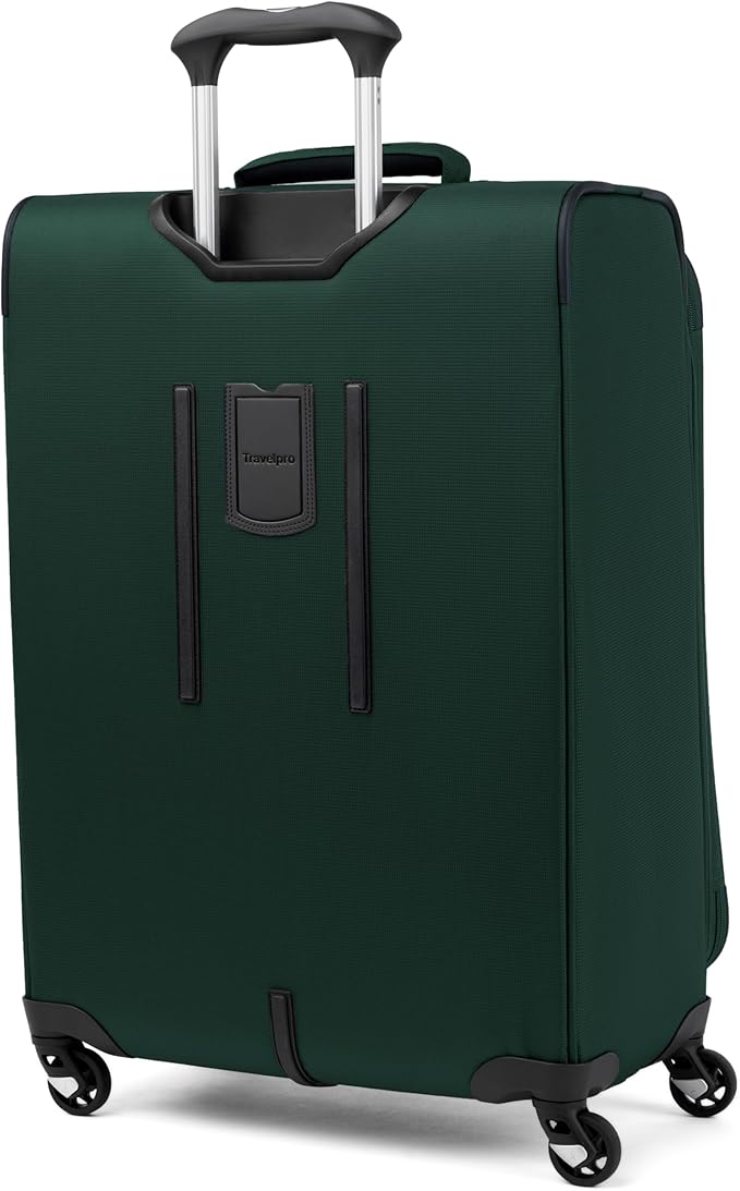 Travelpro Maxlite 5 Softside Expandable Luggage with 4 Spinner Wheels, Lightweight Suitcase, Men and Women, Forest Green, 2-Piece Set (21/25)