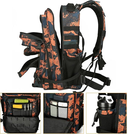 25L Tactical Backpack for Men and Women Military Backpack Small Assault Pack Molle Backpack Bug Out Bag Travel Rucksack Daypack (Mars Camo)