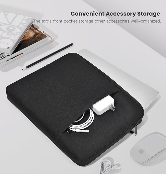 16 inch 360° Protective Laptop Sleeve Case for 2025-2021 MacBook Pro 16 inch M4 M3 M2 M1 Pro/Max A3403 A3186 A2485 A2780 A2991,Shockproof Water-Resistant Bag Cover w/Accessory Pocket