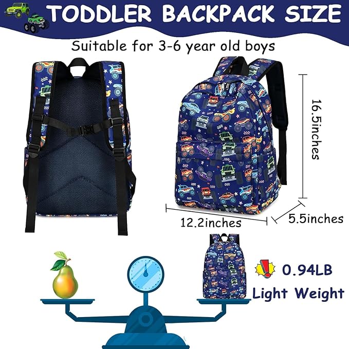 CAMTOP Preschool Backpack for Kids Boys Girls Toddler Backpack Kindergarten School Bookbags for Age 3-8