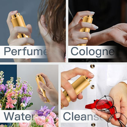 Perfume Travel Refillable Atomizer Bottle: Cologne Spray Mini for Refill - Empty Fragrance Sprayer for Men - Large Size 20ML Black