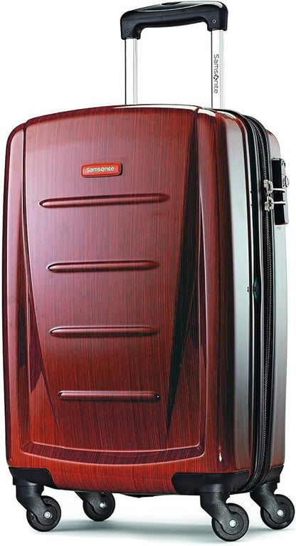 Samsonite Winfield 2 Hardside Expandable Luggage with Spinner Wheels, Burgundy, 3-Piece Set (20/24/28)